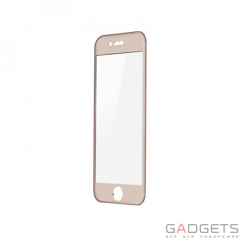 Фото Захисне скло iBacks Full Screen Tempered Glass for iPhone 6 Plus Champagne gold