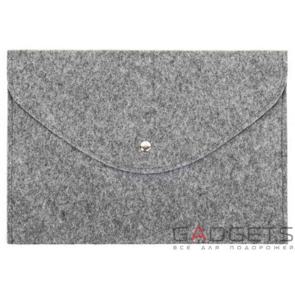 Фото Темный войлочный чехол-конверт Gmakin для Macbook 13 new (GM61-13New)