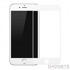 Захисне скло Baseus Silk-screen Blue Light Protection Tempered Glass White для iPhone 7