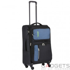 Чемодан TravelZ Triple Pocket (M) Black