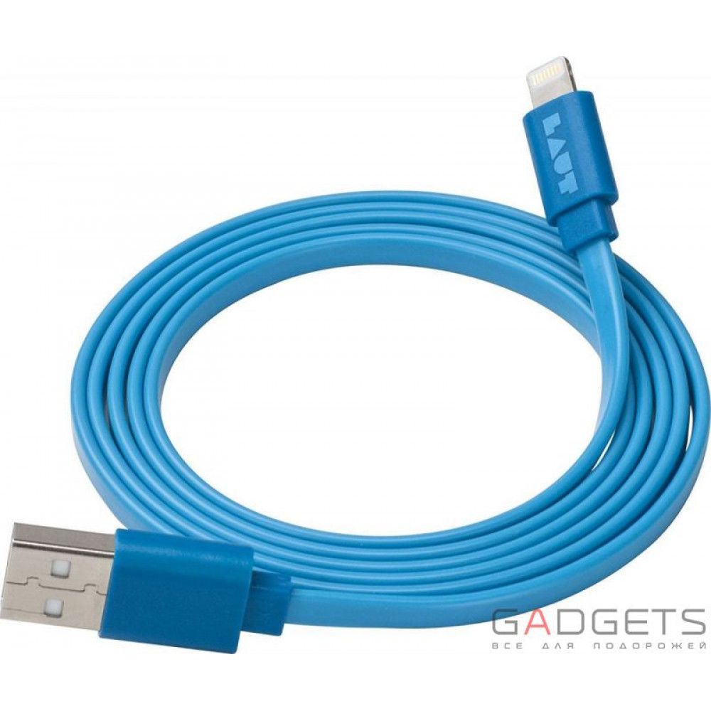 Фото Кабель для передачи данных Laut Charge/Sync Cable Синий (LAUT_LK_LTN1.2_BL)