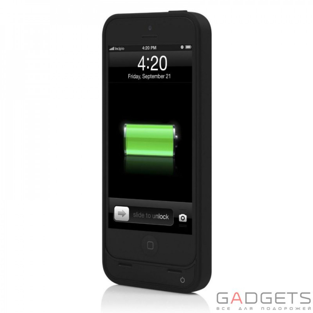 Фото Чохол-акумулятор Incipio offGRID™ battery сase 2000mAh для iPhone 5/5s-Black (IPH-1114-BLK)