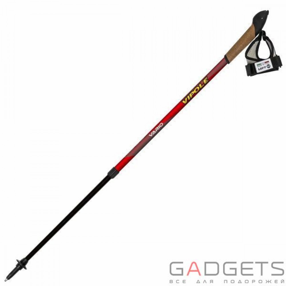 Фото Палиці для скандинавської ходьби Vipole Vario Top-Click Red DLX S1857