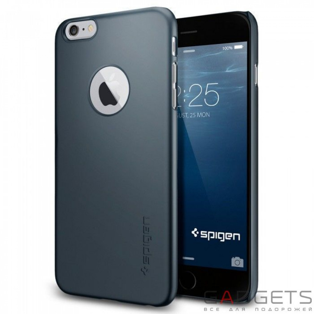 Фото Чохол-накладка Spigen Case Thin Fit A Series Metal Slate for iPhone 6 Plus6S Plus (SGP10887)