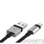 Кабель для зарядки и синхронизации Innerexile Zynk Flat USB Cable with Lightning Connector Silver/Black 10cm (LC-001-001) фото 0