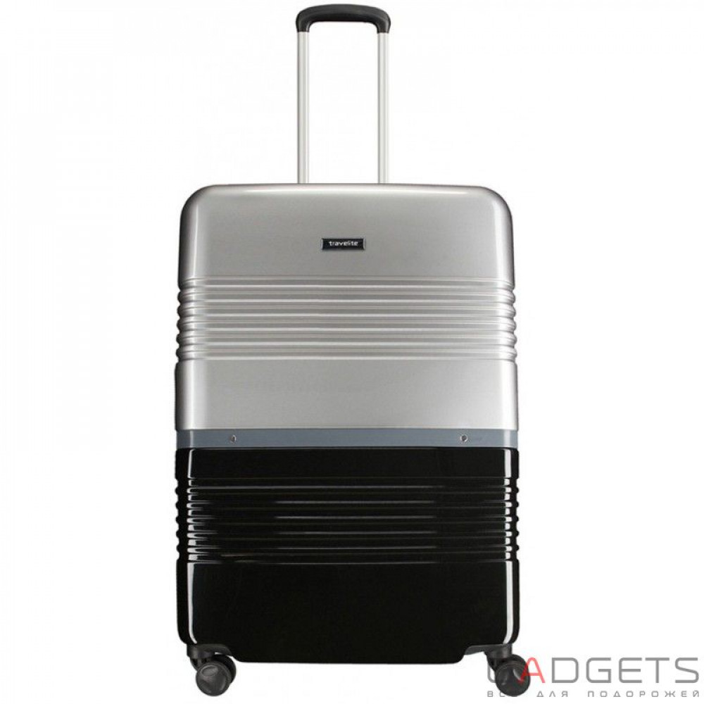 Фото Чемодан на 4-х колесах Travelite Frisco (M) 70 л Black-Silver (TL075148-01)