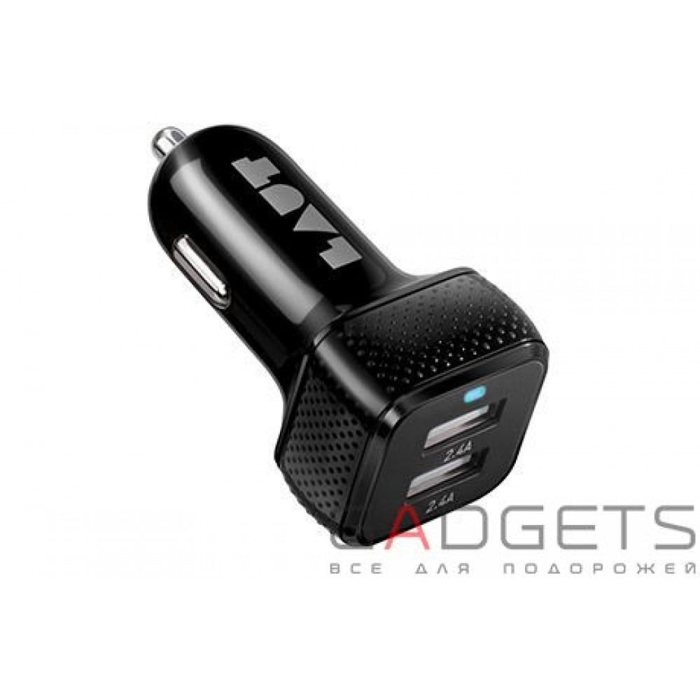 Фото Автомобильное зарядное устройство Laut Car chargers черное (LAUT_PD02_BK)