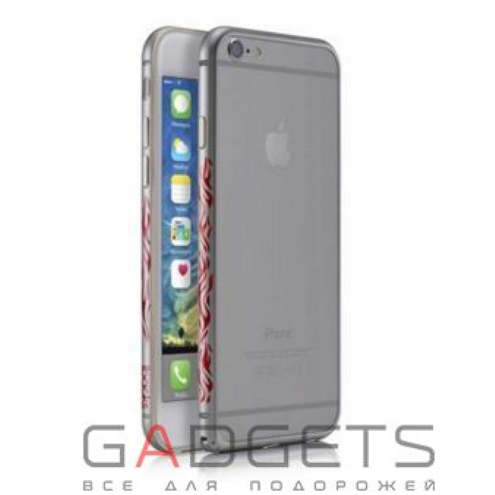 Фото Чехол-бампер iBacks Aluminum Bumper Flame Series Space Gray for iPhone 6 Plus 5.5''