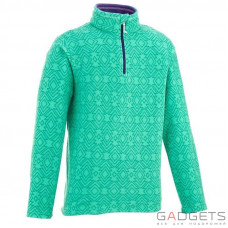 Кофта флисовая Quechua Forclaz 50 детская зеленая