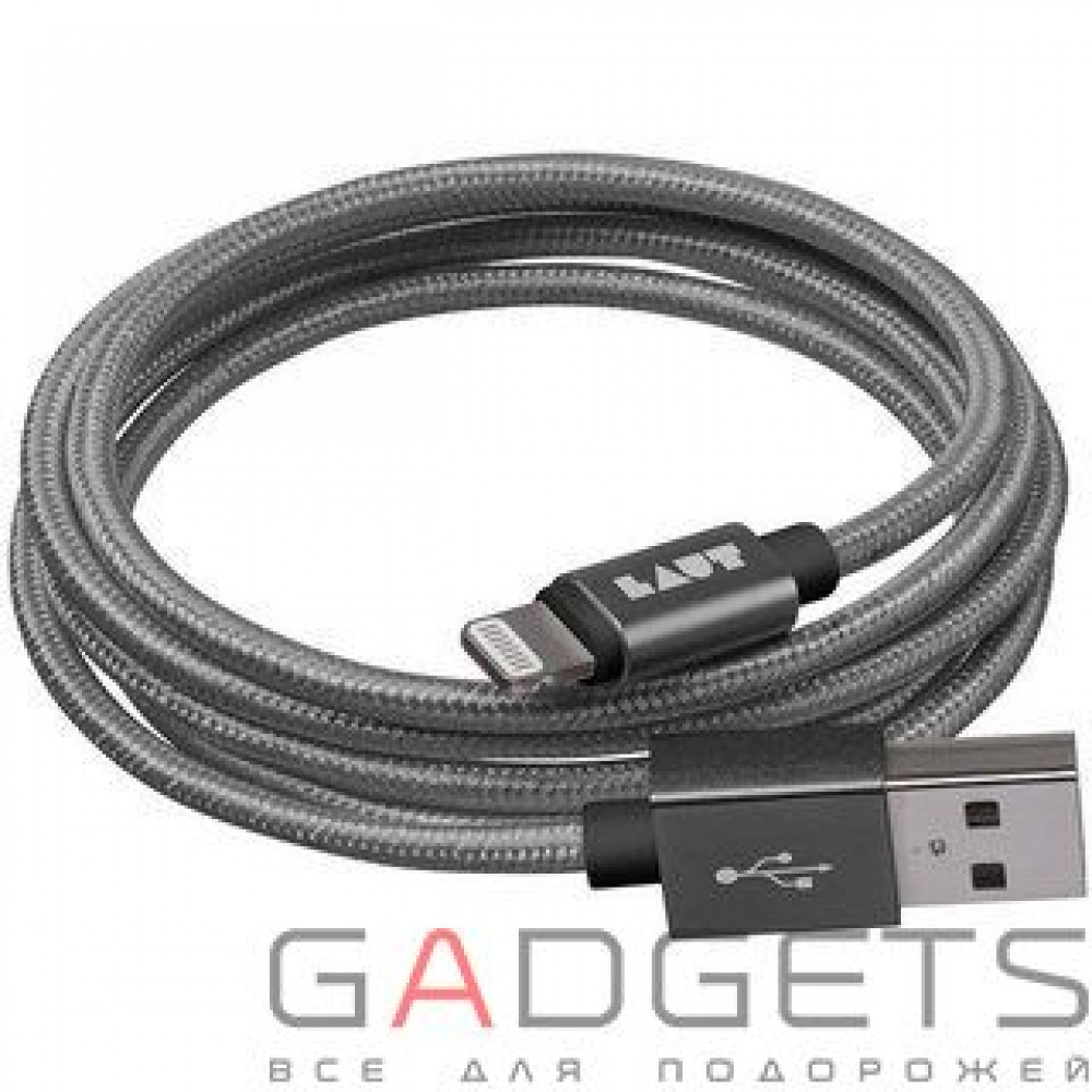 Фото Кабель для передачи данных Laut Charge/Sync Cables Gun Metall (LAUT_LKM_LTN1.2_GM)