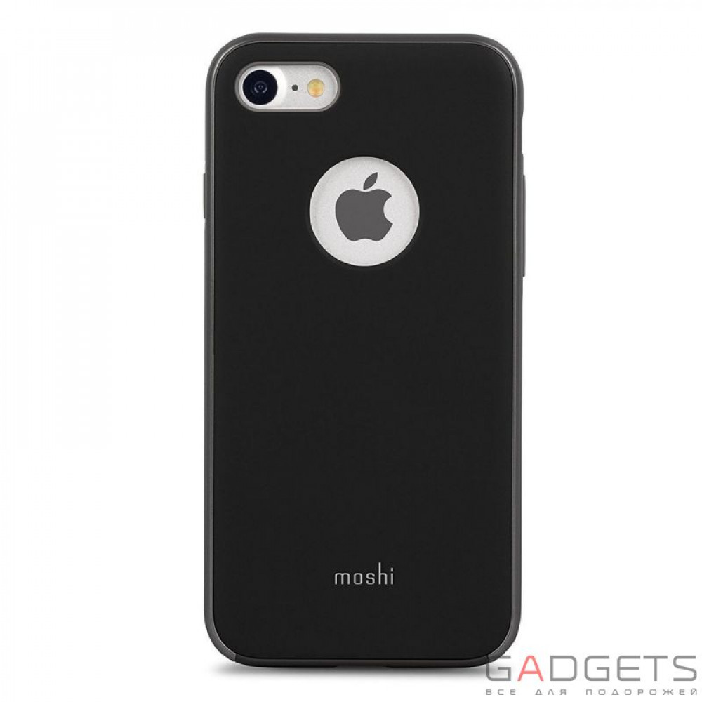 Фото Чохол-накладка Moshi iGlaze Slim Lightweight Snap-On Case Metro Black для iPhone 7 (99MO088002)
