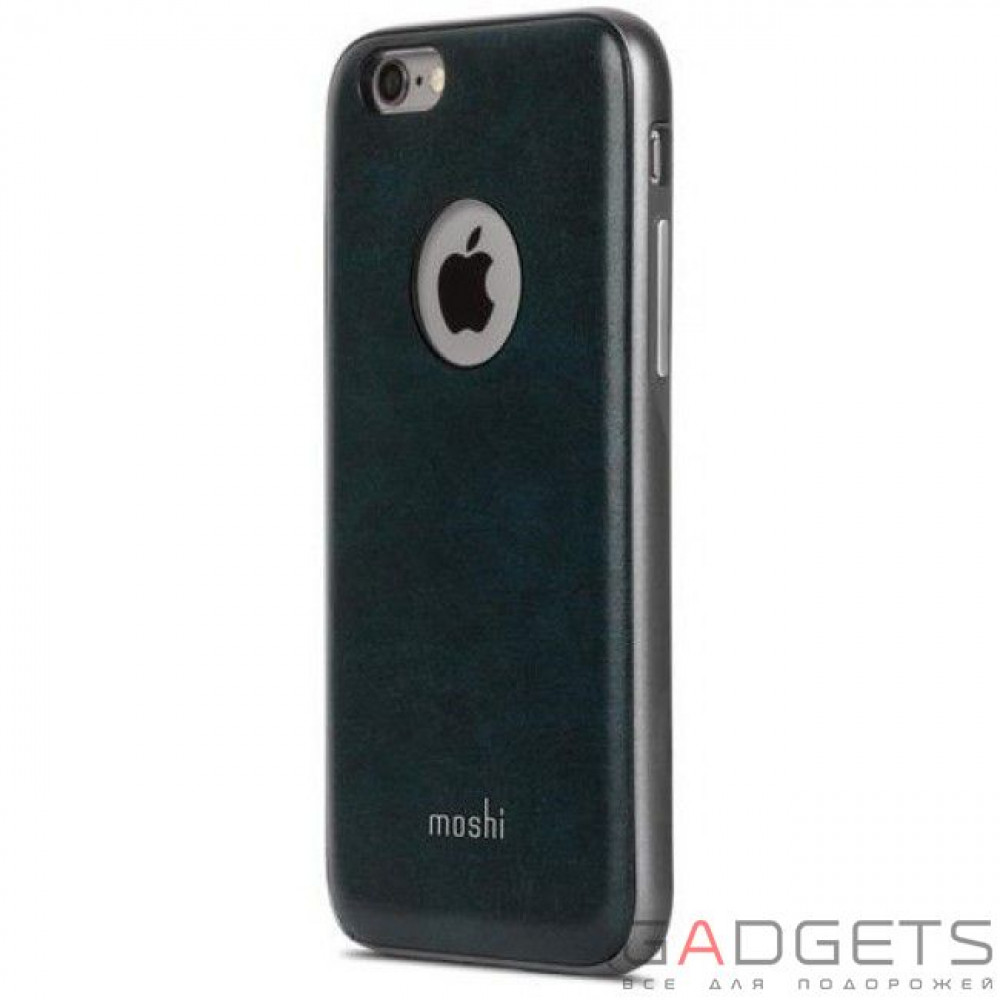 Фото Чехол-накладка Moshi iGlaze Napa Vegan Leather Case Midnight Blue for iPhone 6/6S (99MO079521)