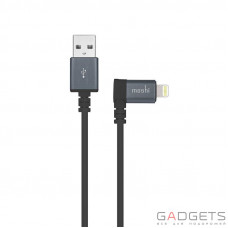 Кабель для зарядки і синхронізації Moshi Lightning to USB Cable 90-degree Black (1.5 m) (99MO023043)