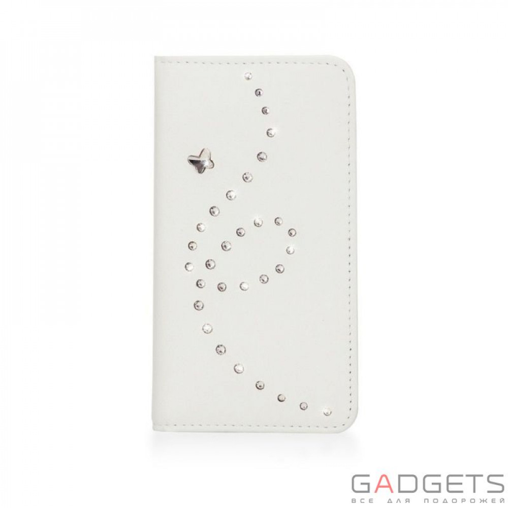 Фото Чехол Bling My Thing для iPhone 5 Mystique Papilon Flip White/Crystal (BMT-MYS-PP-WTC-FC-IP)