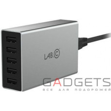 Сетевое з/у Lab.C X5 5 Port USB Wall Charger Space Gray (8A) (LABC-587-GR_KR)