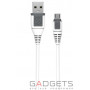 Кабель для передачи данных Scosche Premium Micro USB Long Cables белый с серой вставкой (USBM10WT) фото 0