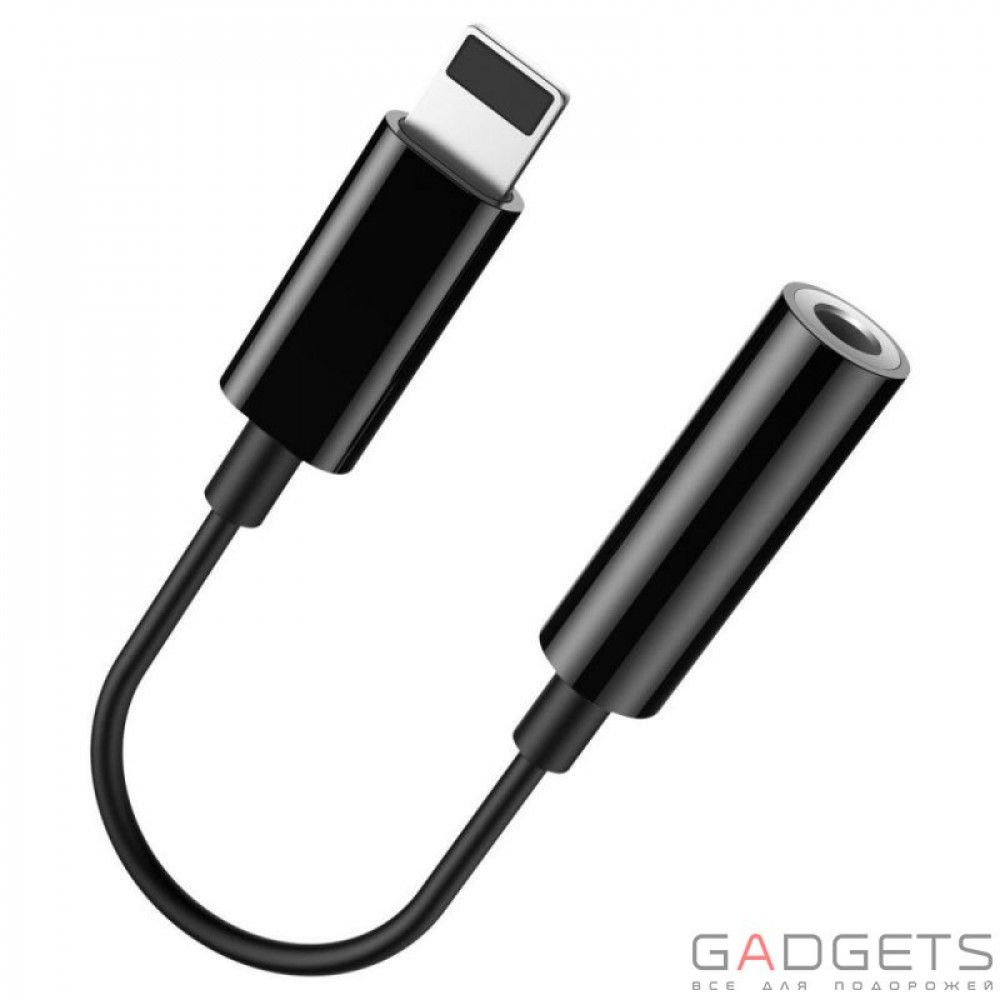 Фото Перехідник Baseus L30 Simple Apple Connector To 3.5mm Music Adapter Black