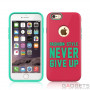 Чехол-накладка Baseus Fashion style series для iPhone 6/6s Pink and Marine green фото 0