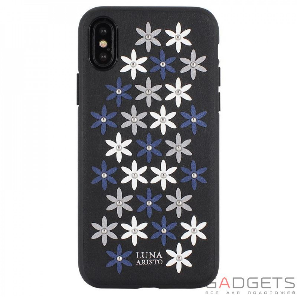 Фото Чохол-накладка Luna Aristo Daisies Case Black For iPhone X/XS (LA-IPXDAS-BLK)