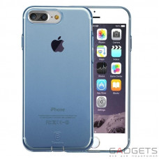 Чехол-накладка Baseus Simple Series Case (Clear) For iPhone 7 Plus Transparent Blue
