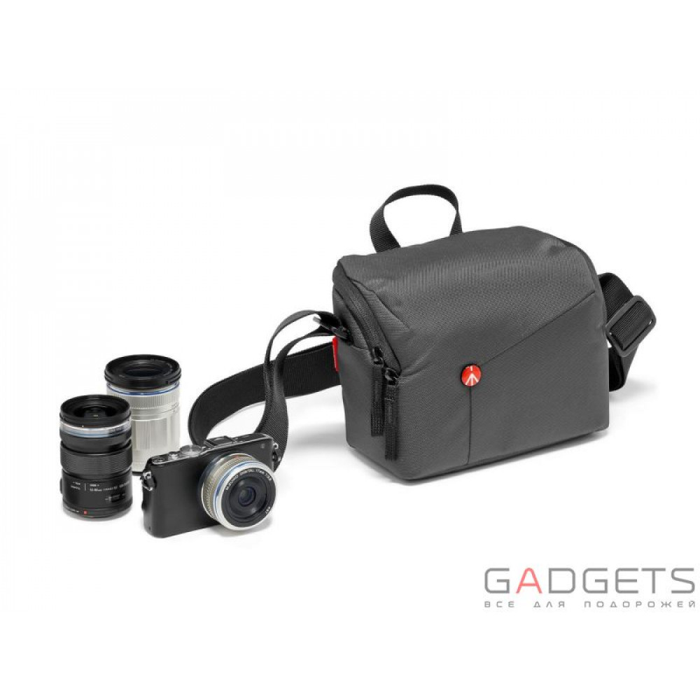 Фото Сумка на плечо Manfrotto NX Shoulder Bag I Grey V2 для CSC (MB NX-SB-IGY-2)