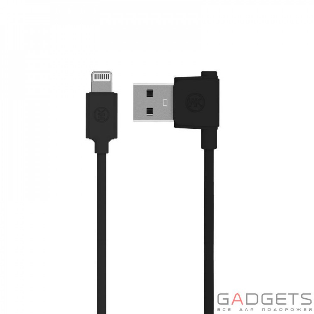 Фото Кабель WK Junzi Lightning Data Cable Black (WKC-006)