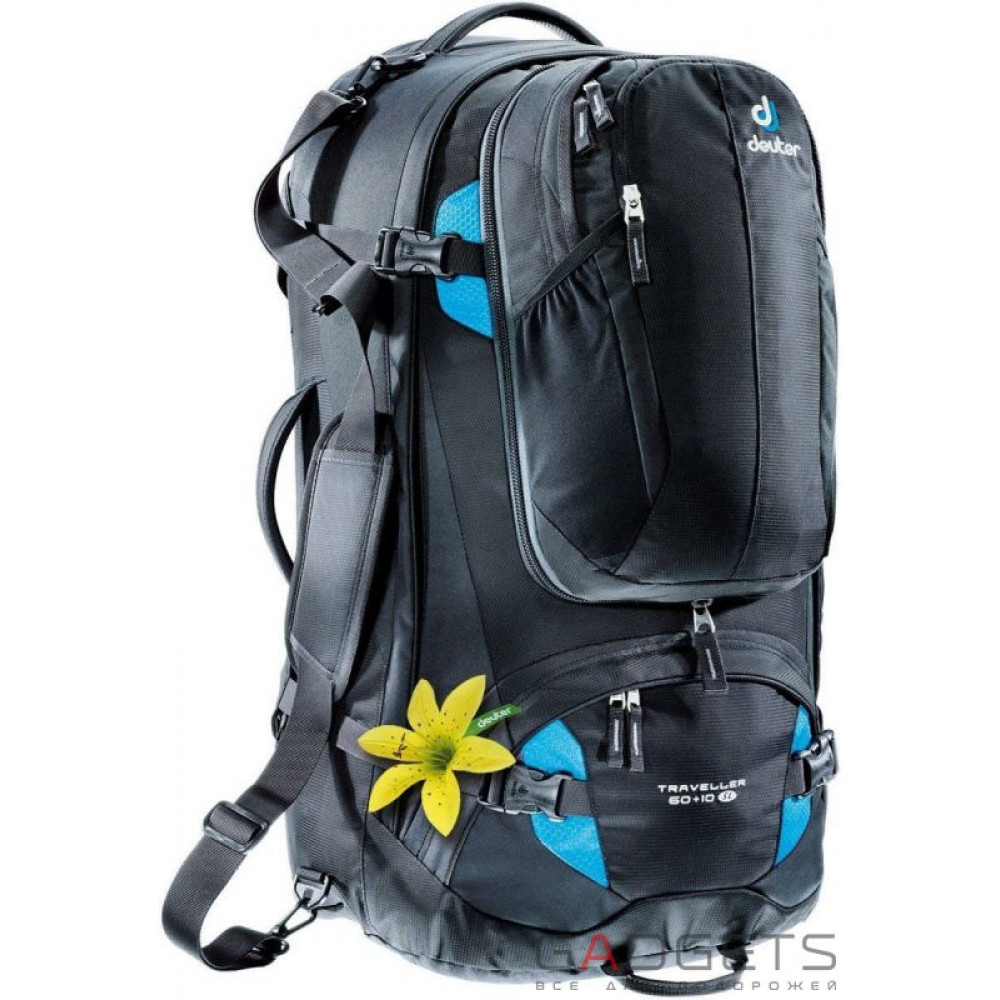 Фото Рюкзак Deuter Traveller 60 + 10 SL цвет 7321 black-turquoise