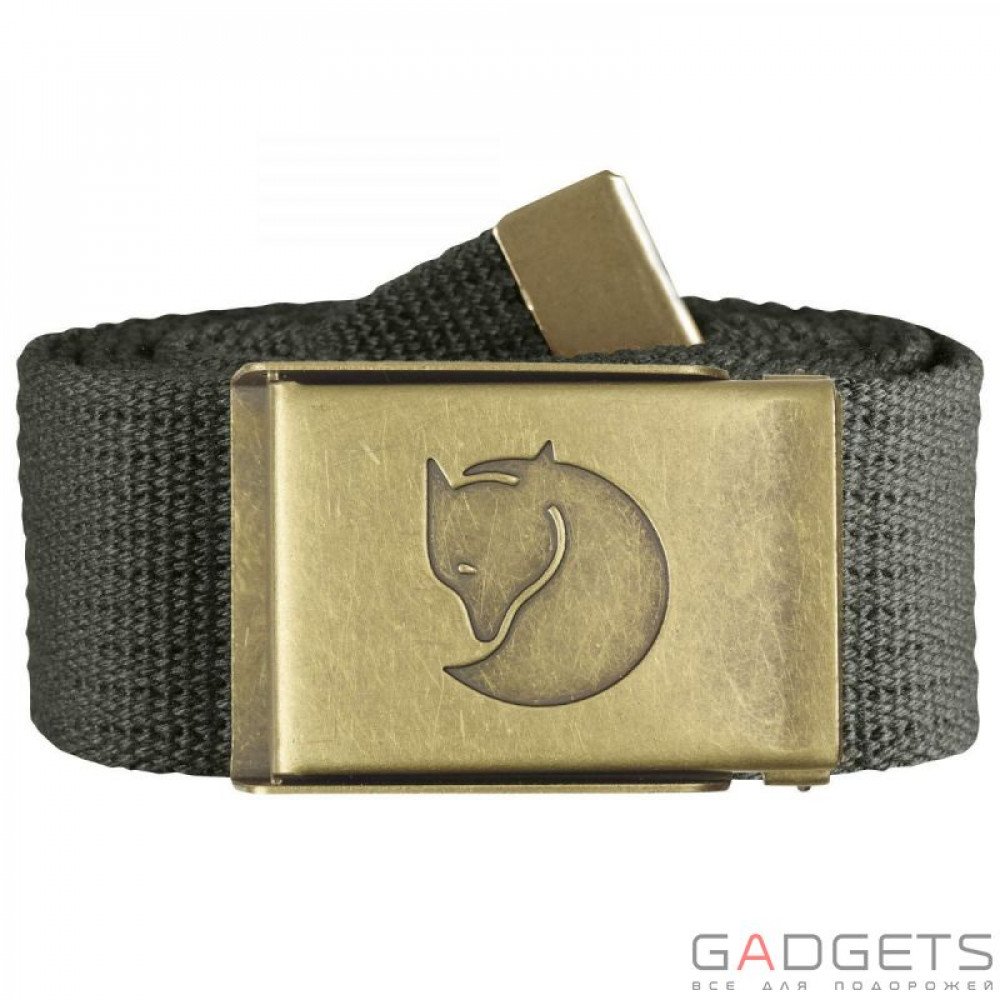 Фото Ремінь Fjallraven Canvas Brass Belt 4cm Mountain Grey (77297.032)