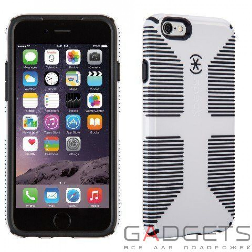 Фото Чехол Speck для iPhone 6 CandyShell Grip White/Black (SP-SPK-A3051)