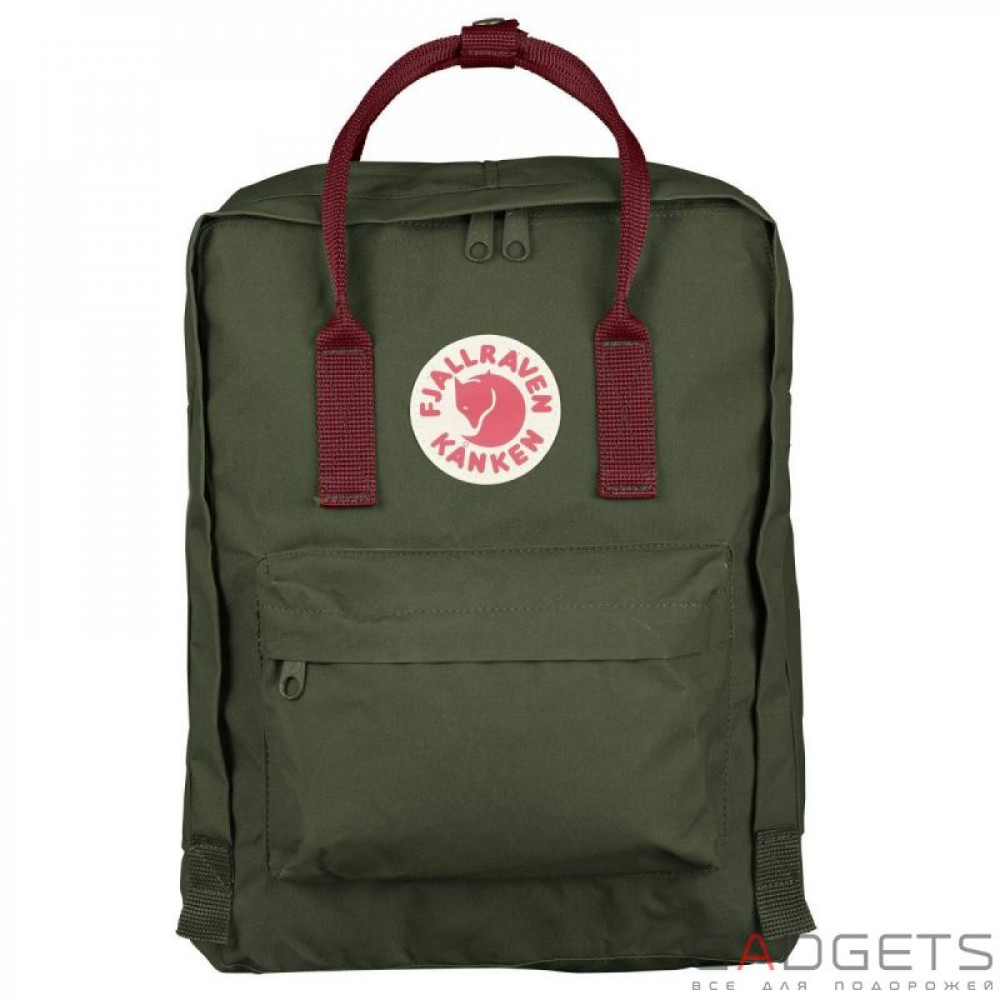 Фото Рюкзак Fjallraven Kanken Forest Green-Ox Red (23510.660-326)