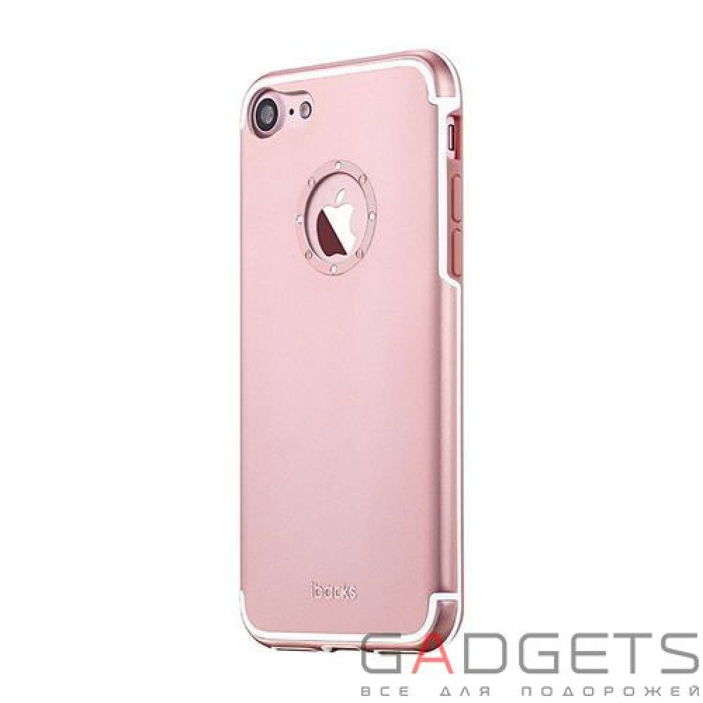 Фото Чехол iBacks Aluminum Case with Diamond Ring iPhone 7 Plus Rose Gold