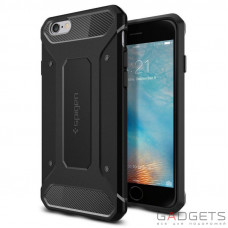 Чехол-накладка Spigen Case Rugged Armor Black for iPhone 6/6S (SGP11597)