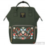 Рюкзак для мамы Sunveno Diaper Bag Dark Green Embroidery фото 0