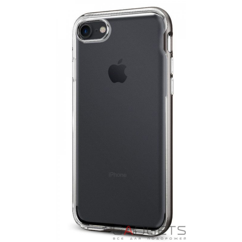 Фото Чехол-накладка Spigen Case Neo Hybrid Crystal Gun Metal для iPhone 7 (SGP-042CS20522)