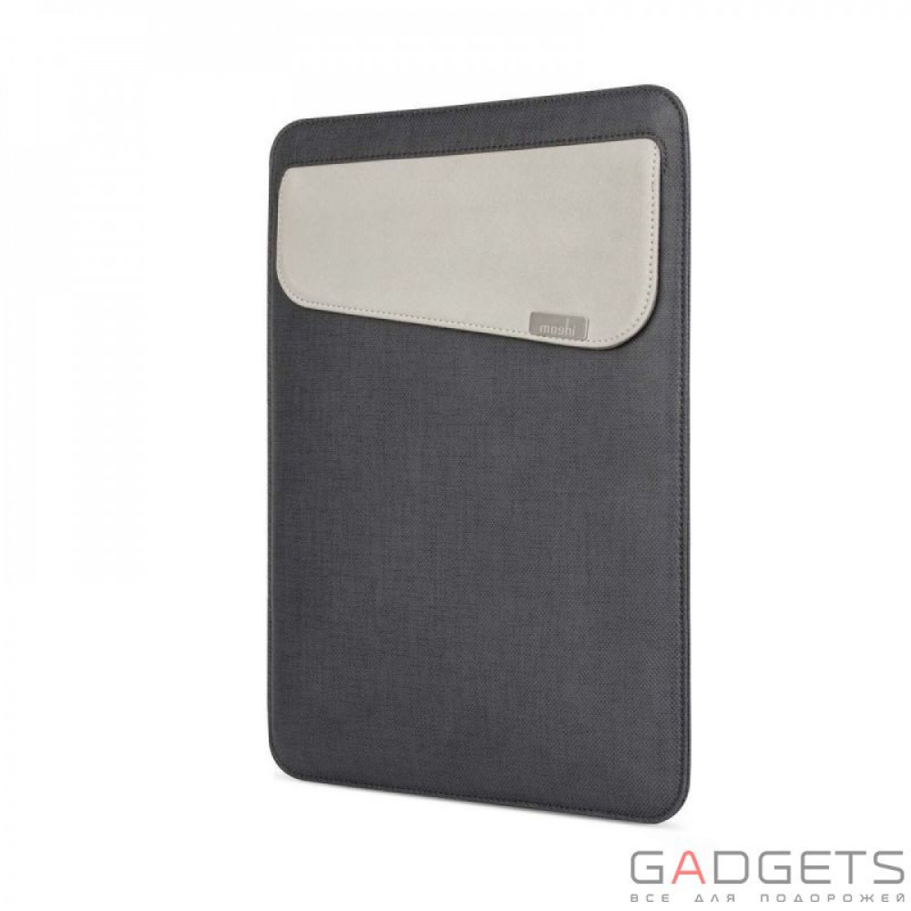 Фото Чохол-карман Moshi Muse 12 Microfiber Sleeve Case Graphite Black for MacBook 12 (99MO034003)
