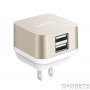 Мережевий зарядний пристрій Lab.C X2 2 Port USB Wall Charger Gold (2.4A) (LABC-593-GD_KR) фото 0
