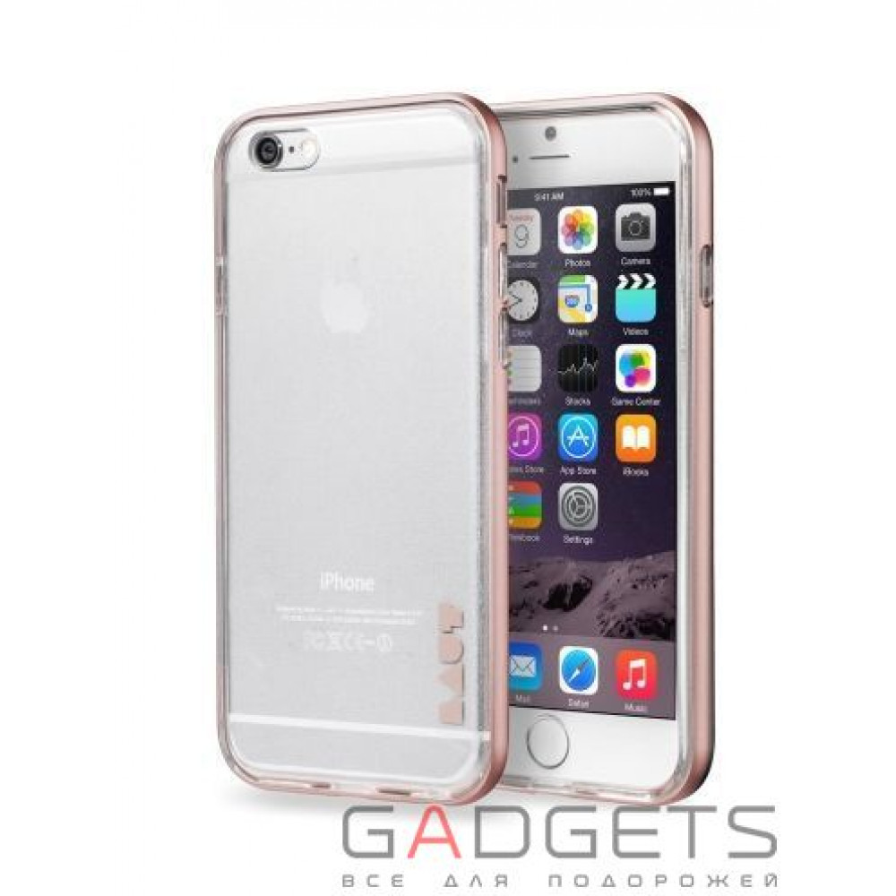 Фото Чехол Laut Exo-Frame Aluminium bampers для iPhone 6 Plus / 6s Plus Rose Gold (LAUT_IP6P_EX_RG)