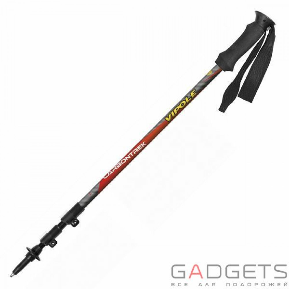 Фото Треккинговые палки Vipole Carbontrek QL Eva Red/Gray