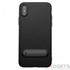 Чехол Baseus Happy Watching Supporting Case Black для iPhone X (WIAPIPH8-LS01)