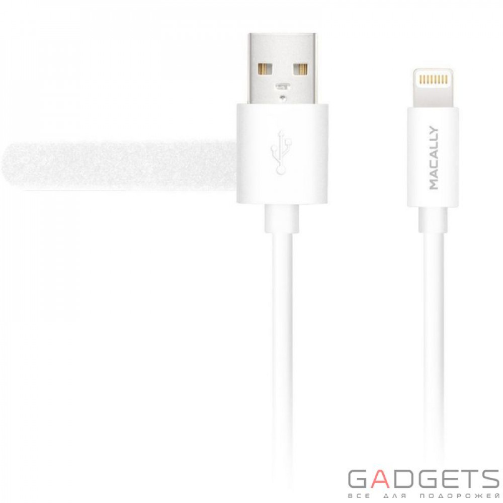 Фото Кабель для передачі даних Macally Charge/Sync Cables (MISYNCABLEL10-W)