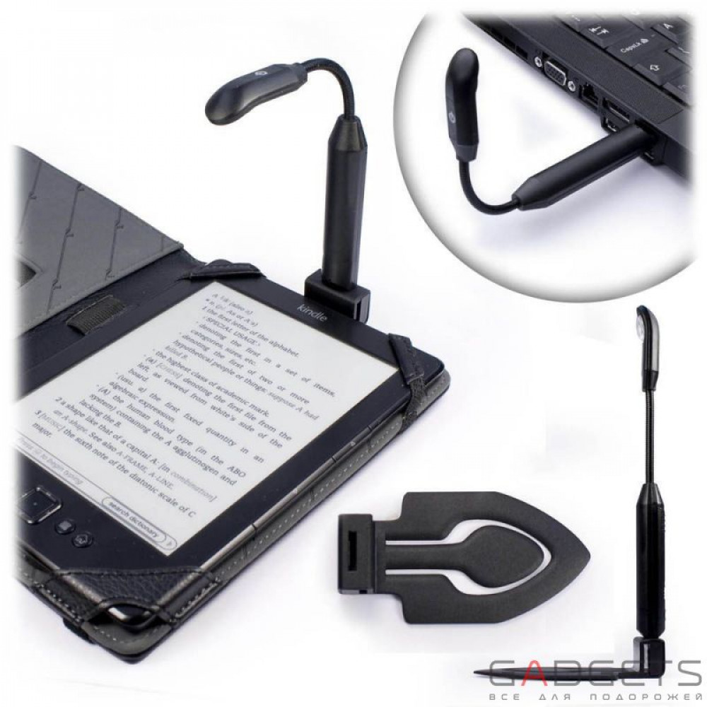Фото Фонарик для электронной книги Tuff-Luv Bright Spark Clip On Led Reading Light Usb Rechargeable (E1_7)