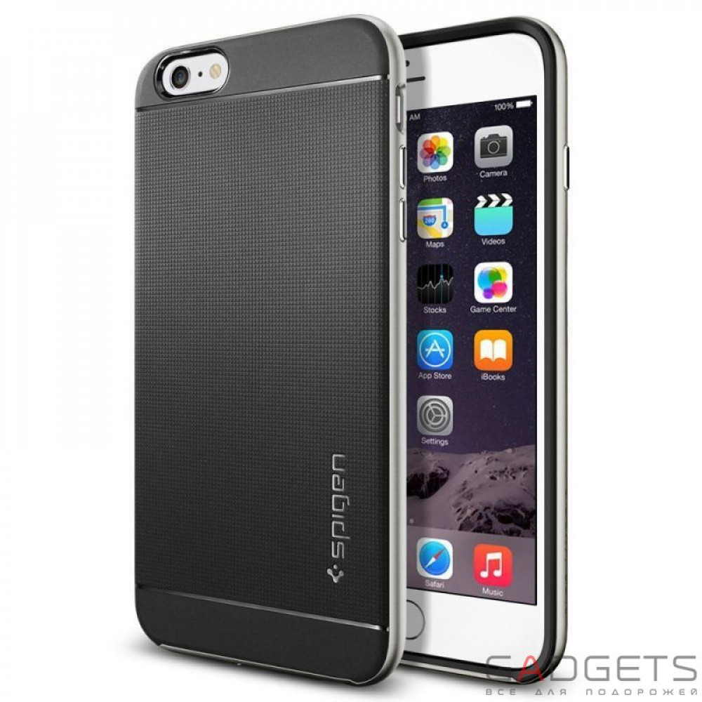 Фото Чохол-накладка Spigen Case Neo Hybrid Series Satin Silver for iPhone 6 Plus 5.5'' (SGP11066)
