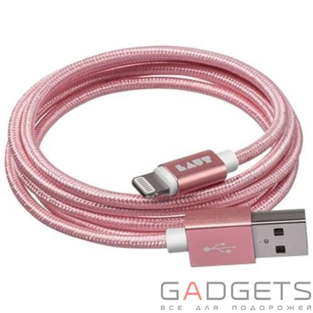 Фото Кабель для передачи данных Laut Charge/Sync Cables Rose Gold (LAUT_LKM_LTN1.2_RG)