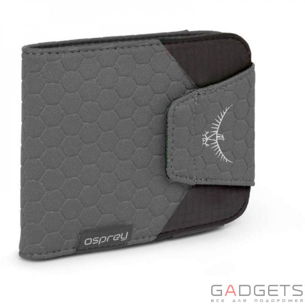 Фото Кошелек Osprey QuickLock RFID Wallet Shadow Grey O/S, серый