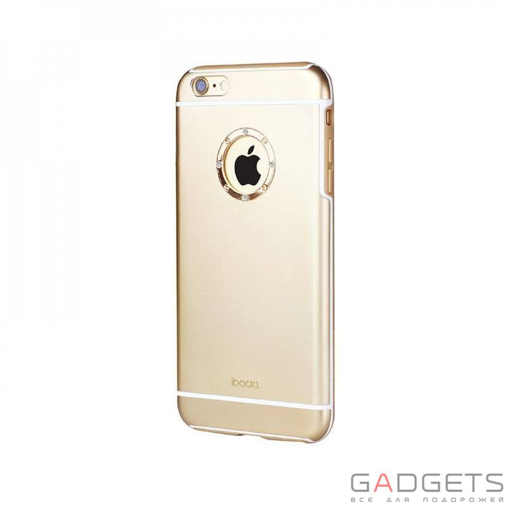 Фото Чехол-накладка iBacks Ares Armour Love Aluminum Case with Crystal Diamond for iPhone 6S Plus Champagne Gold