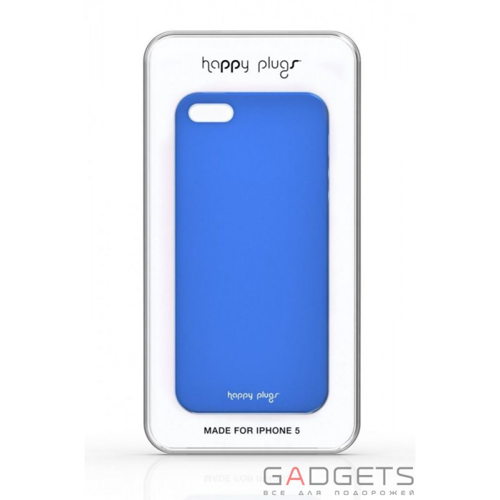 Фото Чехол-накладка Happy Plugs Ultra Thin Case Blue для iPhone SE/5/5S (8803)