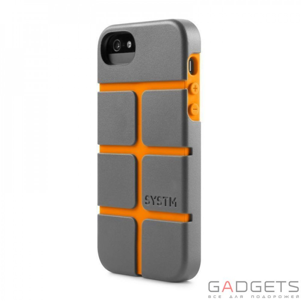 Фото Защитный чехол Incase SYSTM Chisel Case Asphalt/Orange for iPhone 5/5S (SY10031)
