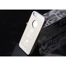 Чехол-накладка iBacks Cameo European Happiness для iPhone 5/5s/SE Gold