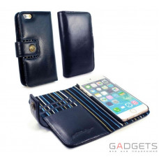 Чехол Vintage Leather Wallet Case для iPhone 6 Blue