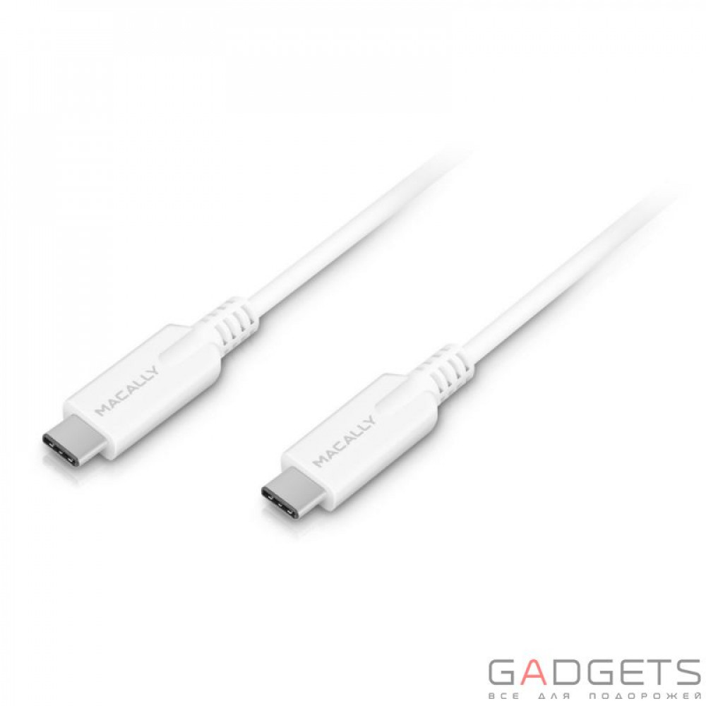 Фото Кабель для передачи данных Macally USB-C Charge/Sync Cables белый (UC3UC3-W)